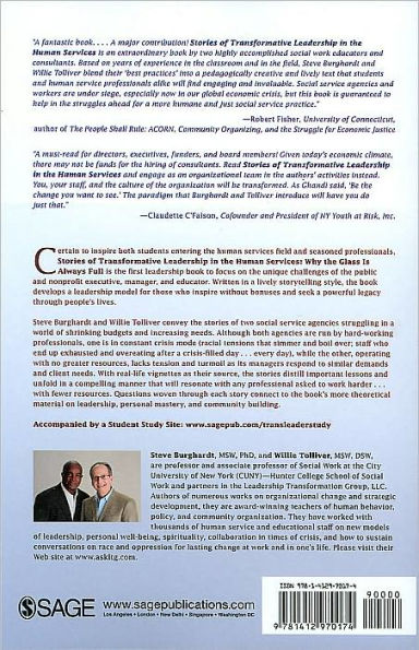 Stories of Transformative Leadership in the Human Services: Why the Glass Is Always Full / Edition 1