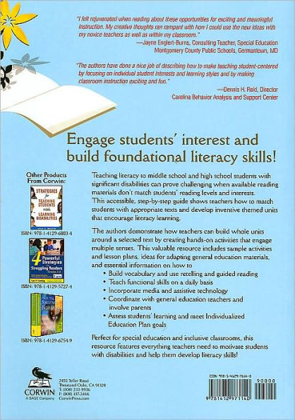 Literacy Beyond Picture Books: Teaching Secondary Students with ...