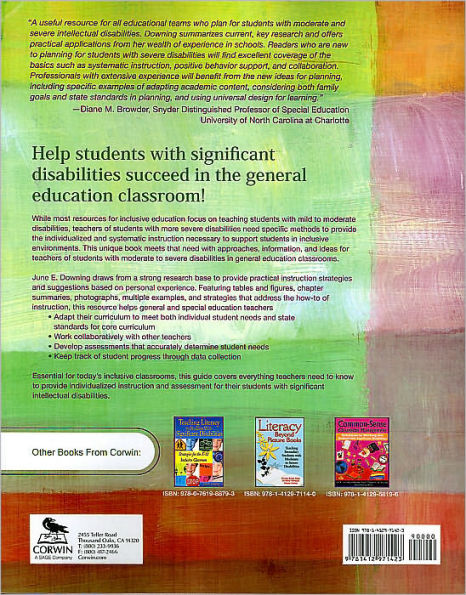 Academic Instruction for Students with Moderate and Severe Intellectual Disabilities Inclusive Classrooms