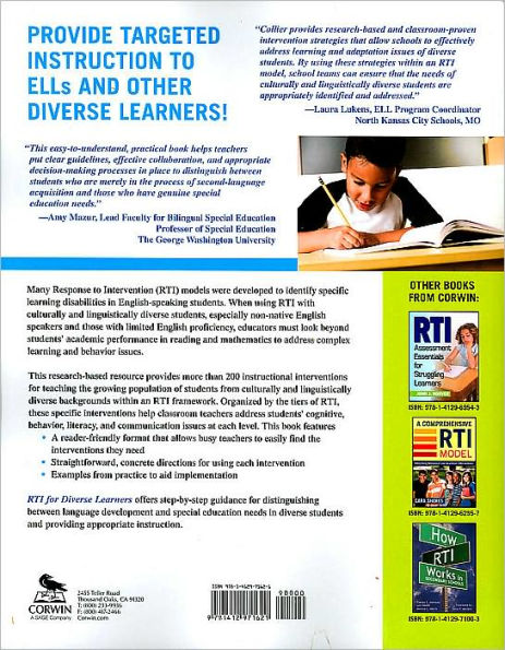 RTI for Diverse Learners: More Than 200 Instructional Interventions / Edition 1