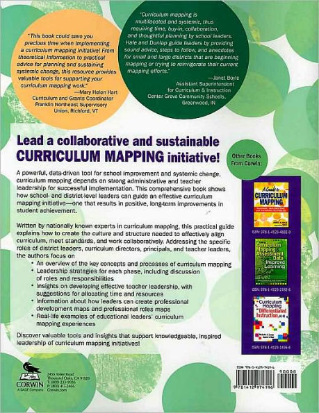 An Educational Leader's Guide to Curriculum Mapping: Creating and Sustaining Collaborative Cultures / Edition 1