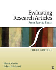 Title: Evaluating Research Articles From Start to Finish / Edition 3, Author: Ellen Robinson Girden