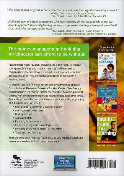 Financial Mastery for the Career Teacher / Edition 1