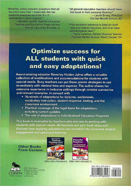 401 Practical Adaptations for Every Classroom / Edition 1