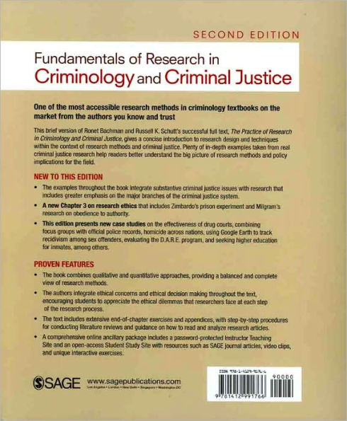 Fundamentals of Research in Criminology and Criminal Justice / Edition 2