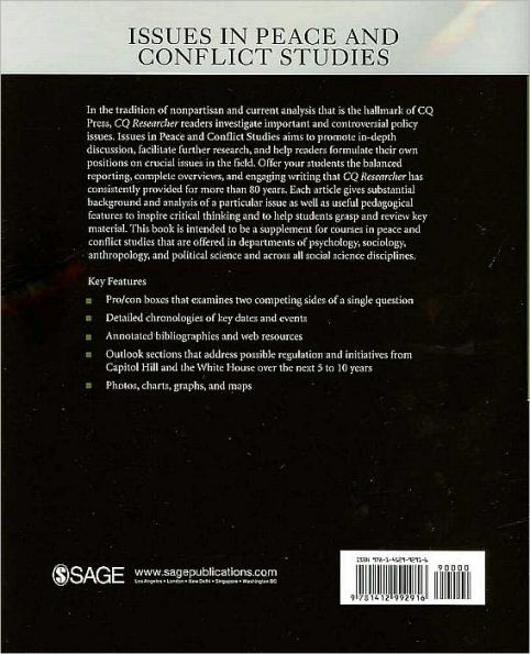 Issues in Peace and Conflict Studies: Selections From CQ Researcher / Edition 1