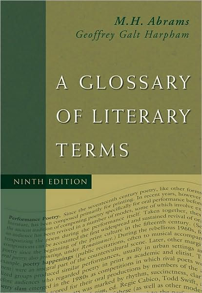 A Glossary of Literary Terms / Edition 9 by M. H. Abrams, Geoffrey ...