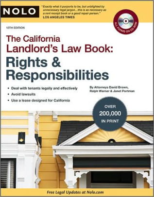 The California Landlord S Law Book Rights