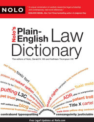 Title: Nolo's Plain-English Law Dictionary, Author: Gerald Hill