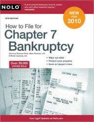 Title: How to File for Chapter 7 Bankruptcy, Author: Stephen Elias