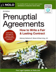 Title: Prenuptial Agreements: How to Write a Fair & Lasting Contract, Author: Katherine Stoner