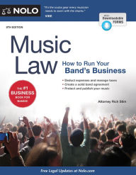 Title: Music Law: How to Run Your Band's Business / Edition 8, Author: Richard Stim