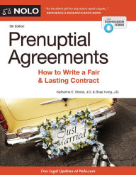 Title: Prenuptial Agreements: How to Write a Fair & Lasting Contract, Author: Katherine Stoner