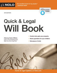 Title: Quick & Legal Will Book, Author: Denis Clifford