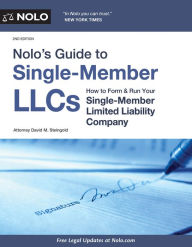 Books google free download Nolo's Guide to Single-Member LLCs: How to Form & Run Your Single-Member Limited Liability Company in English 9781413330137 ePub