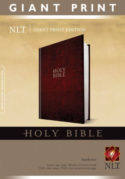 NLT Holy Bible, Giant Print Imitation Burgandy