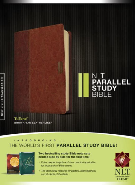 NLT Parallel Study Bible, TuTone (LeatherLike, Brown/Tan)
