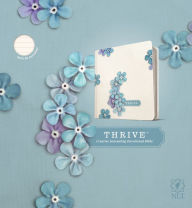 Free new age books download NLT THRIVE Creative Journaling Devotional Bible (Hardcover, Blue Flowers) in English