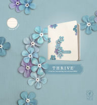 Free e books downloadable NLT THRIVE Creative Journaling Devotional Bible (Hardcover, Blue Flowers) PDF 9781414368139