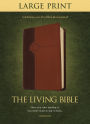 The Living Bible Large Print Edition, TuTone (LeatherLike, Brown/Tan)