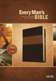 Title: Every Man's Bible NIV, Deluxe Heritage Edition, TuTone (LeatherLike, Brown/Tan), Author: Tyndale