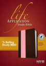 NIV Life Application Study Bible, Second Edition, TuTone (Red Letter, LeatherLike, Dark Brown/Pink, Indexed)