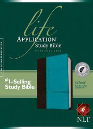 Title: NLT Life Application Study Bible, Second Edition, Personal Size (LeatherLike, Dark Brown/Teal, Indexed), Author: Tyndale