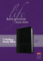 NKJV Life Application Study Bible, Second Edition (Red Letter, LeatherLike, Black/Onyx)