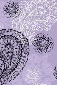 Title: Small Hardbound Notebook - Violet Paisley, Author: Delicious Stationery