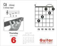 Alternative view 1 of 2011 Guitar Chord Box Calendar