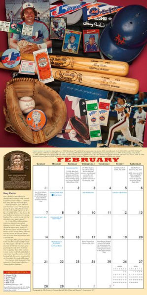 2016 Baseball Hall of Fame Wall Calendar