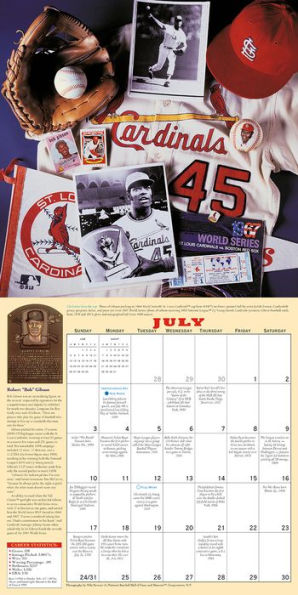 2016 Baseball Hall of Fame Wall Calendar