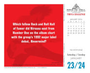 Alternative view 4 of 2016 Rock and Roll Hall of Fame Trivia Challenge Box Daily Calendar