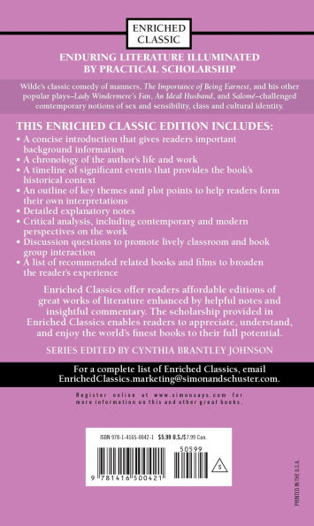 The Importance of Being Earnest and Other Plays