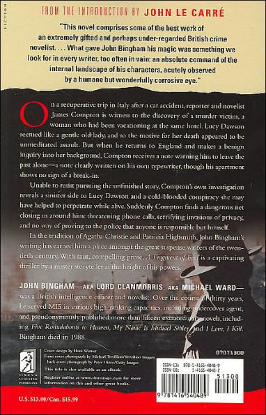 A Fragment of Fear: Novel