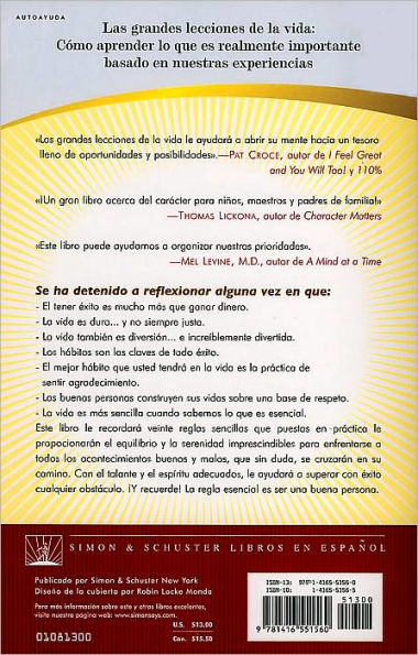 Las grandes lecciones de la vida (Life's Greatest Lessons): Aprendiendo lo que es realmente importante a partir de la experiencia