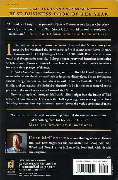 Last Man Standing: The Ascent of Jamie Dimon and JPMorgan Chase