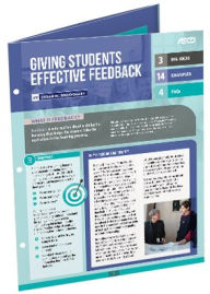 Title: Giving Students Effective Feedback (Quick Reference Guide), Author: Susan M. Brookhart