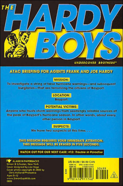 Hurricane Joe (Hardy Boys Undercover Brothers Series #11)