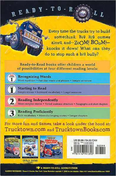 Jon Scieszka's Trucktown: Zoom! Boom! Bully (Ready To Read: Level One)