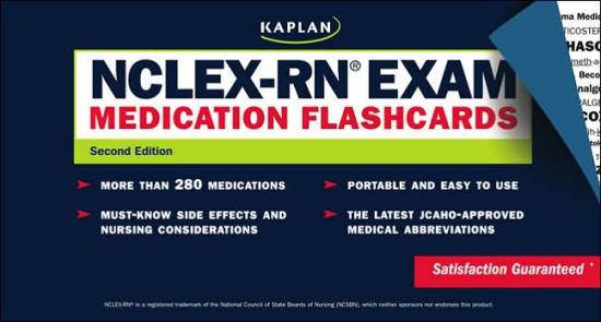 Nclex Rn Exam Medication Flashcards By Kaplan Paperback