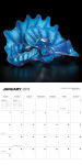 Alternative view 3 of Chihuly 2016 Wall Calendar