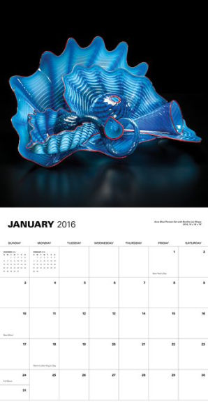 Chihuly 2016 Wall Calendar