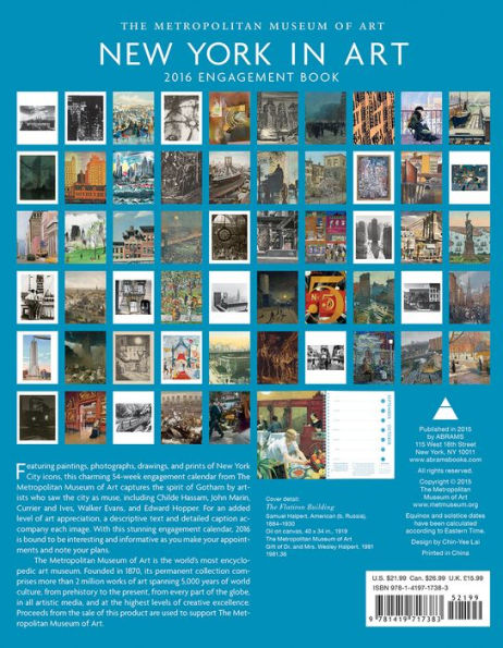 New York in Art 2016 Deluxe Engagement Book