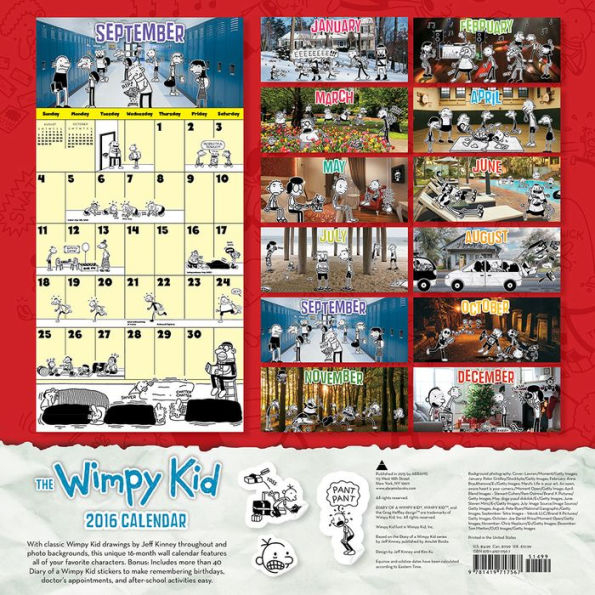 The Wimpy Kid 2016 Calendar