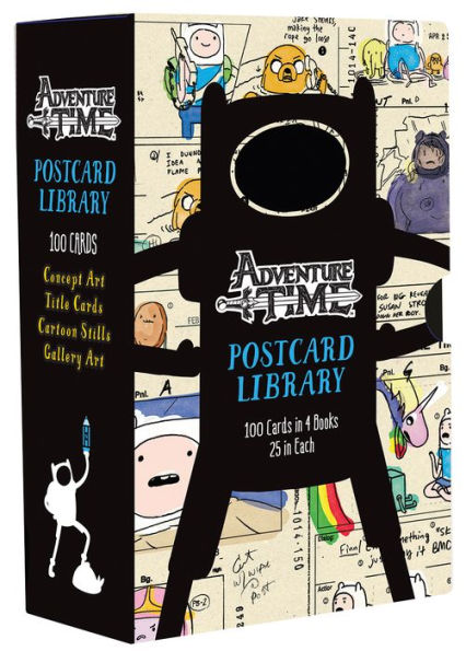 Adventure Time Postcard Library: 100 Cards in 4 Books, 25 in Each