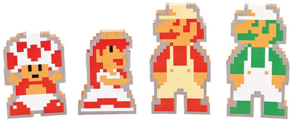 Super Mario Bros. 12 Die-Cut Notecards