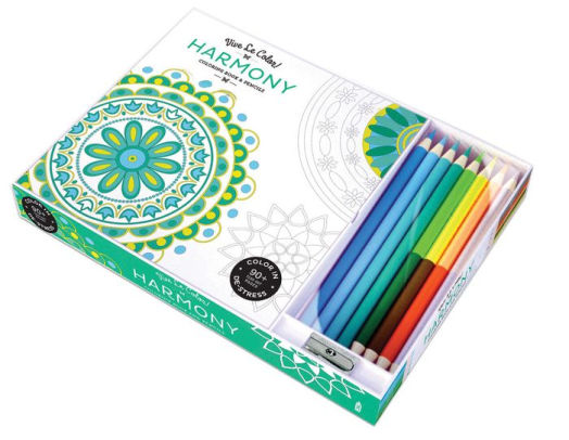 Vive Le Color Harmony Adult Coloring Book And Pencils