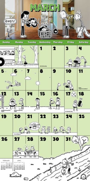 The Wimpy Kid 2017 Illustrated Calendar