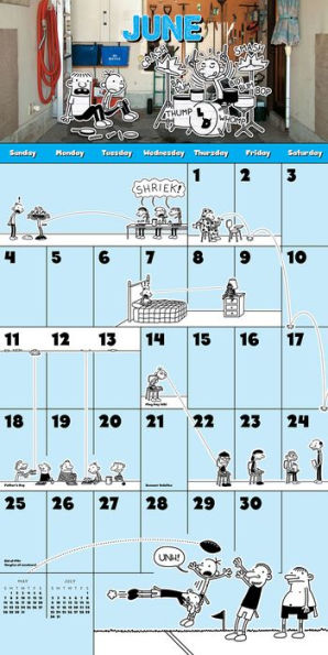 The Wimpy Kid 2017 Illustrated Calendar